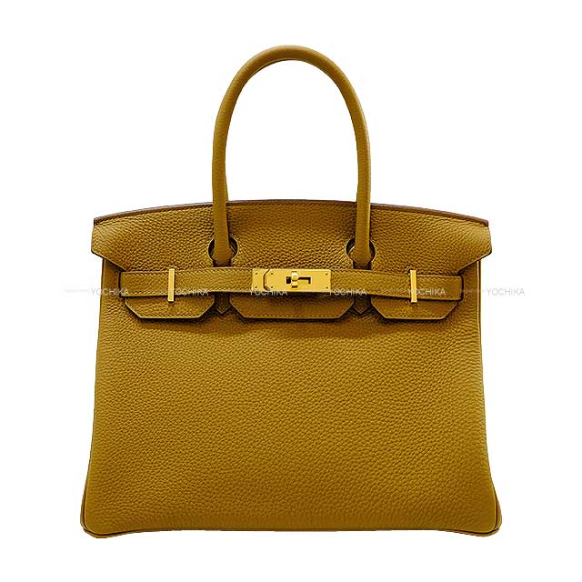 HERMES Handbag Birkin30 Bronze dore Veau Togo Gold HW Stamp Y[EXCELLENT][Authentic]