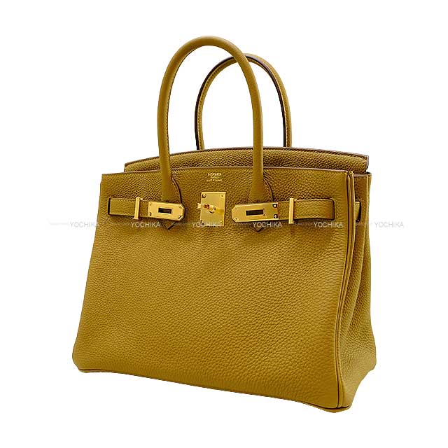 HERMES Handbag Birkin30 Bronze dore Veau Togo Gold HW Stamp Y[EXCELLENT][Authentic]