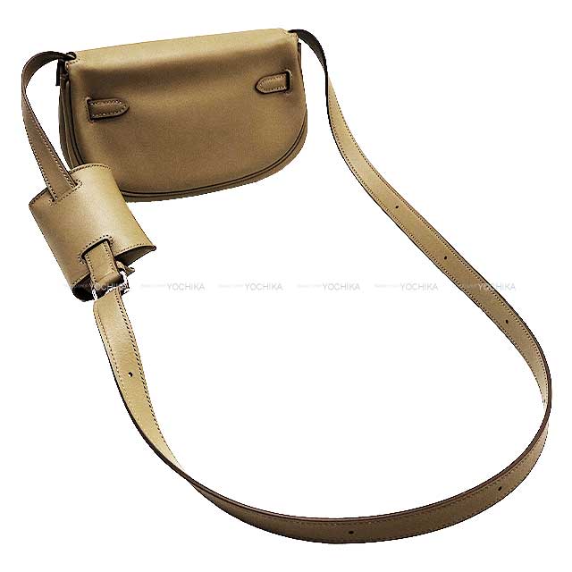 HERMES Shoulder bag Kelly Moove Etoupe Veau Swift Silver HW Stamp W[BRAND NEW][Authentic]