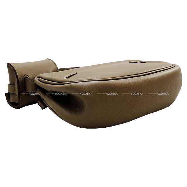 HERMES Shoulder bag Kelly Moove Etoupe Veau Swift Silver HW Stamp W[BRAND NEW][Authentic]