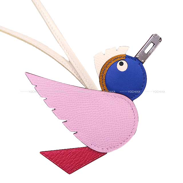 HERMES bag charm BIRDY Bird Mauve sylvestre/Framboise/Bleu France/Gold/Nata/Craie Veau Epsom/Veau Swift/Agneau Milo/Chevre Silver HW Stamp W[BRAND NEW][Authentic]