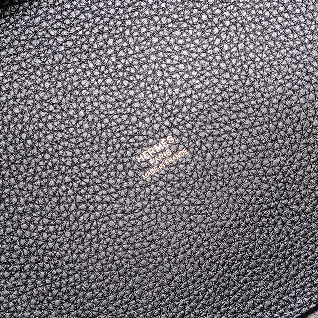 HERMES Handbag Pursangle Sangle SANGLE WOOLY Vert Bronze/Noir (Black)/Ebene Toile Militaire/Taurillon Clemence Silver HW Stamp U[EXCELLENT][Authentic]