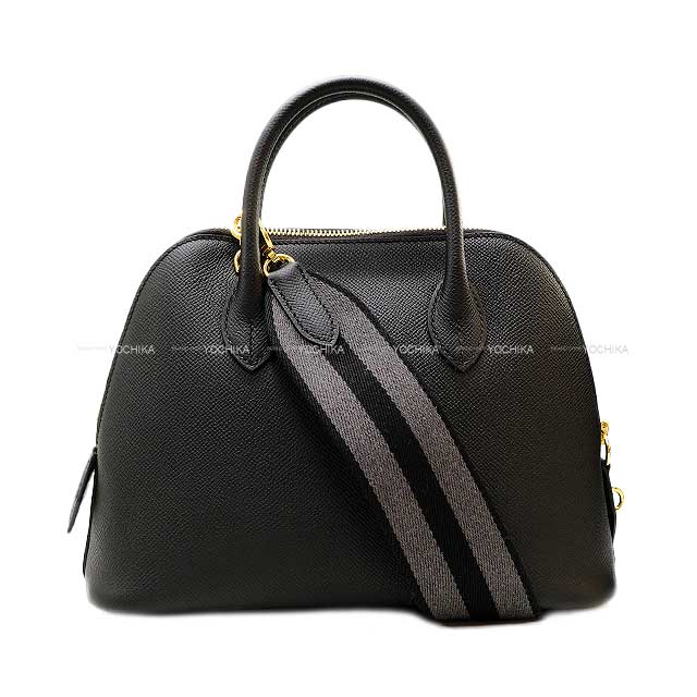 HERMES Shoulder bag Bolide1923 25 SANGLE WOOLY Noir (Black)/Graphite Veau Epsom Gold HW Stamp W[BRAND NEW][Authentic]