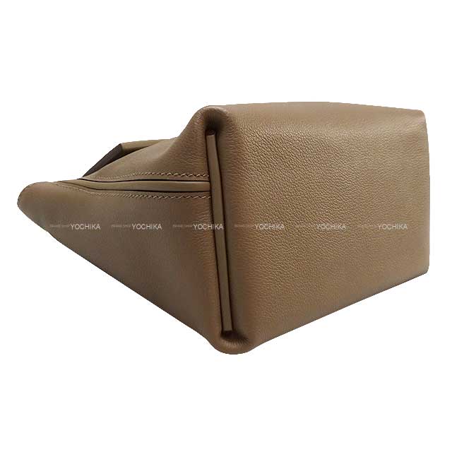 HERMES Shoulder bag Sac 24/24 21 Mini Etoupe Veau Tadelakt/Evercalf Gold HW Stamp B[EXCELLENT][Authentic]