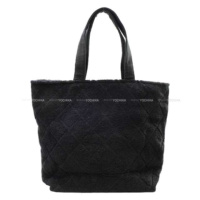 2022 SS CHANEL Handbag Beach bag Big COCO Mark 3pieces Noir (Black) Cotton AA8042[EXCELLENT][Authentic]