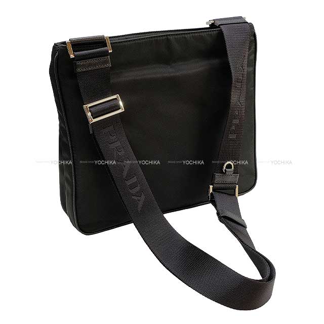 PRADA Shoulder bag Re-Nylon Noir (Black) Nyron Saffiano leather Silver HW 2VH18_2DMH_F0002_V_XOO[BRAND NEW][Authentic]