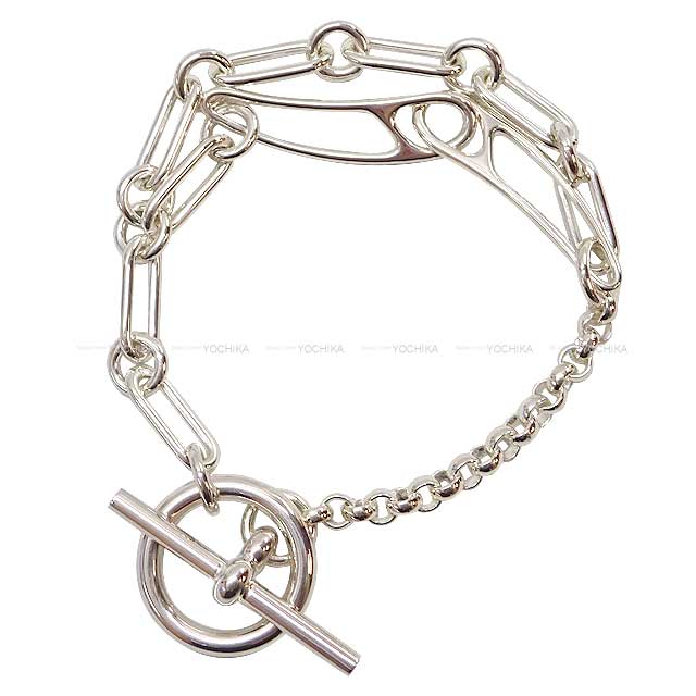 HERMES bracelet Chaine D'ancre Punk #SH Silver925[EXCELLENT][Authentic]