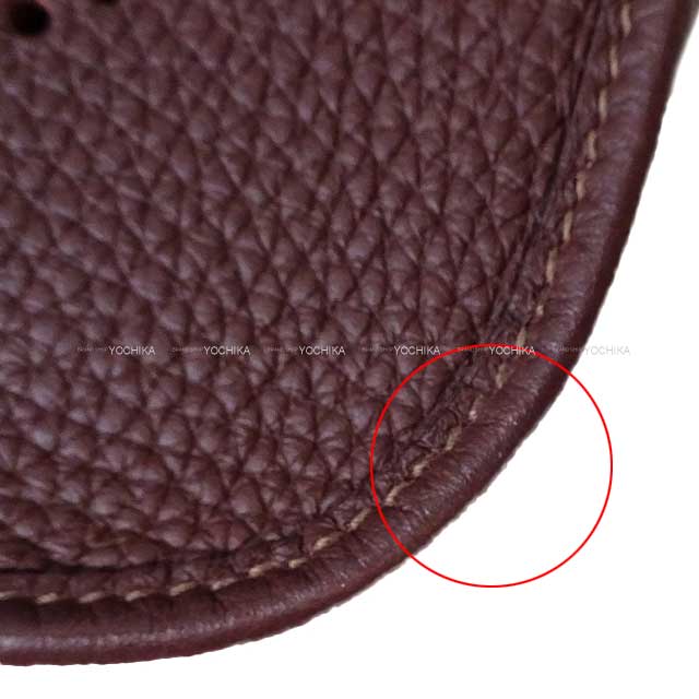 HERMES Shoulder bag Evelyne 16 TPM Maxi Quadrille Rouge Sellier/Biscuit/Rouge H/Bleu Billard Taurillon Clemence/Toile H Gold HW Stamp Z[ALMOST NEW][Authentic]