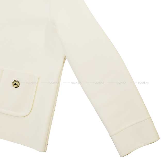 Dior Tailored jacket Star Logo Button Cropped Ivory Technical Mesh 38 244V53AM512[EXCELLENT][Authentic]