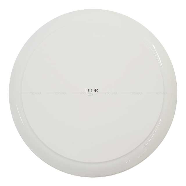 Dior Plate Lily of The Valley Deep Round Platter 32cm Blanc (White)/Green Porcelain[BRAND NEW][Authentic]