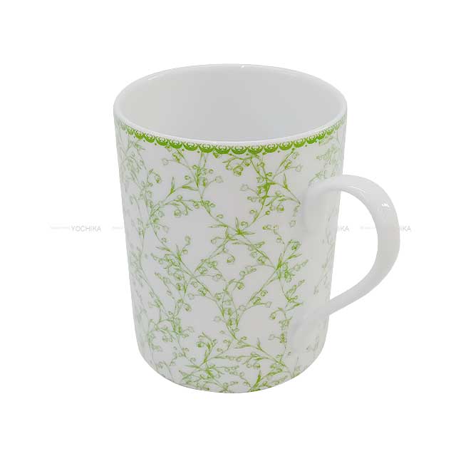 Dior mug cup Set Lily of The Valley Blanc (White)/Green Porcelain[BRAND NEW][Authentic]