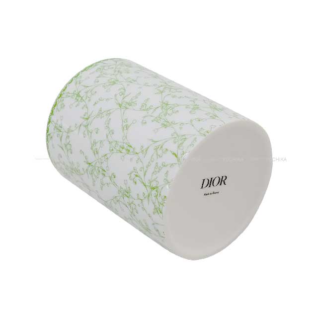 Dior mug cup Set Lily of The Valley Blanc (White)/Green Porcelain[BRAND NEW][Authentic]