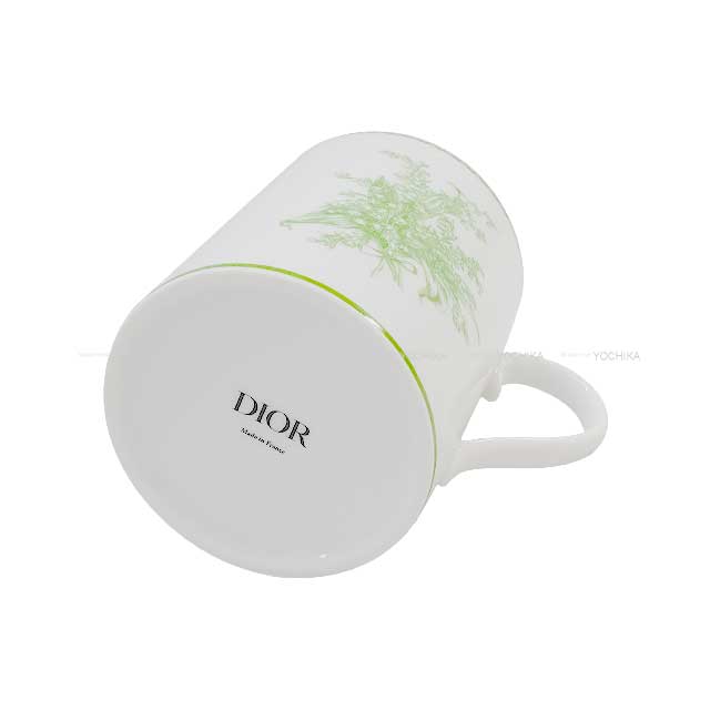 Dior mug cup Set Lily of The Valley Blanc (White)/Green Porcelain[BRAND NEW][Authentic]