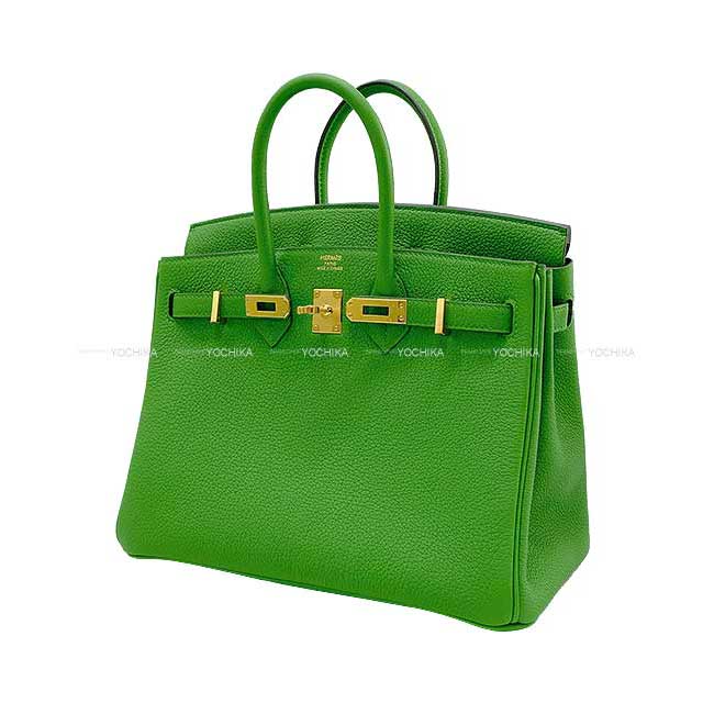 HERMES Handbag Birkin25 Vert Yucca Veau Togo Gold HW Stamp W[BRAND NEW][Authentic]