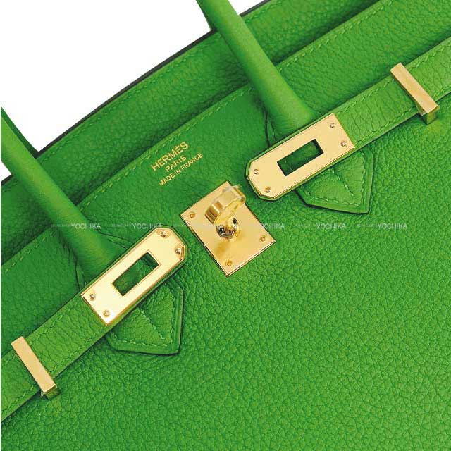 HERMES Handbag Birkin25 Vert Yucca Veau Togo Gold HW Stamp W[BRAND NEW][Authentic]