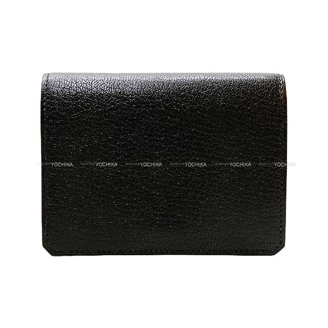 HERMES card holder Medor Noir (Black) Chevre Chamkila Gold HW Stamp B[BRAND NEW][Authentic]