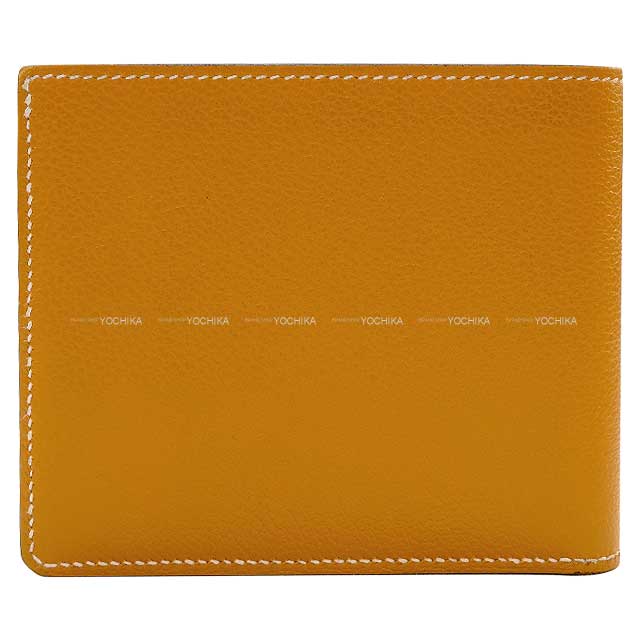 HERMES Bi-fold wallet Portefeuille H Compact Bias H Toffee Evercolor Silver HW Stamp B[EXCELLENT][Authentic]