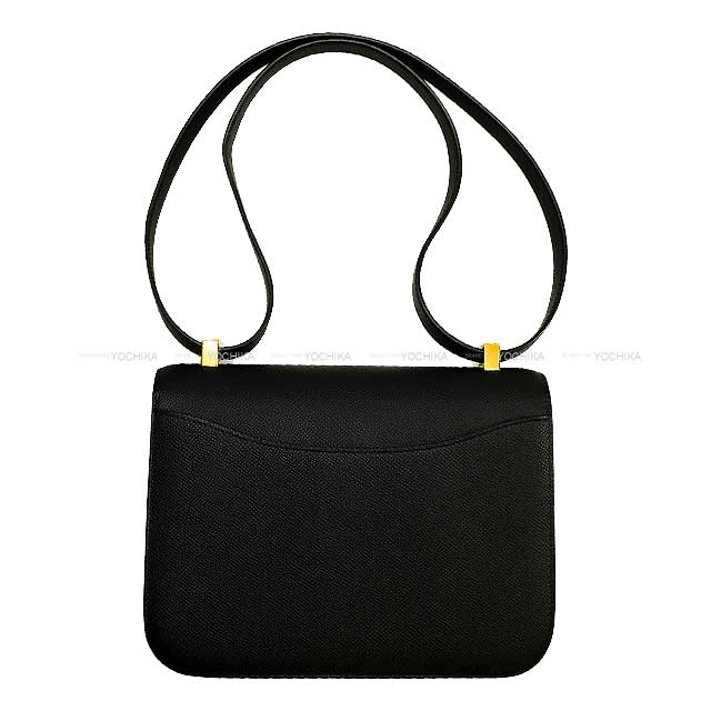 HERMES Shoulder bag Constance 1 24 MM Miroir With mirror Noir (Black) Veau Epsom Champagne Gold HW Stamp W[BRAND NEW][Authentic]