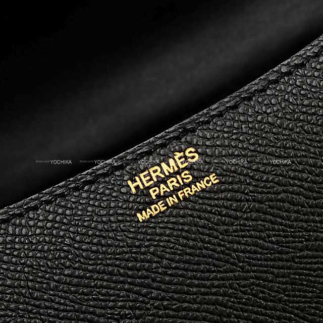 HERMES Shoulder bag Constance 1 24 MM Miroir With mirror Noir (Black) Veau Epsom Champagne Gold HW Stamp W[BRAND NEW][Authentic]