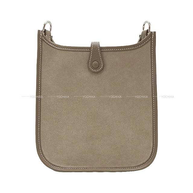 HERMES Shoulder bag Evelyne 16 TPM amazon Etoupe/Gris Caillou Grizzly/Taurillon Clemence Silver HW Stamp B[BRAND NEW][Authentic]