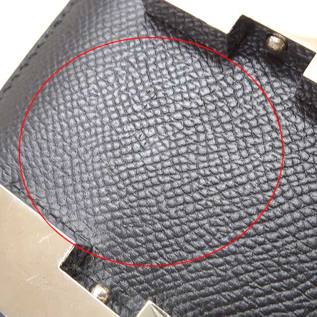 [Pre-loved] HERMES Shoulder bag Constance 3 24 MM Noir (Black) Veau Epsom Silver HW Stamp Z[LIKE NEW][Authentic]