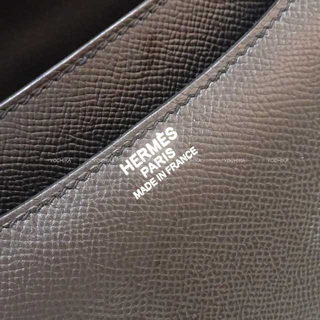 [Pre-loved] HERMES Shoulder bag Constance 3 24 MM Noir (Black) Veau Epsom Silver HW Stamp Z[LIKE NEW][Authentic]