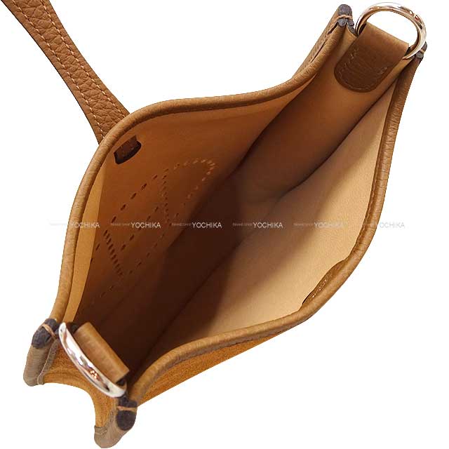 HERMES Shoulder bag Evelyne 16 TPM Amazon Gold/Alezan Buffle/Epsom Souple Silver HW Stamp W[EXCELLENT][Authentic]
