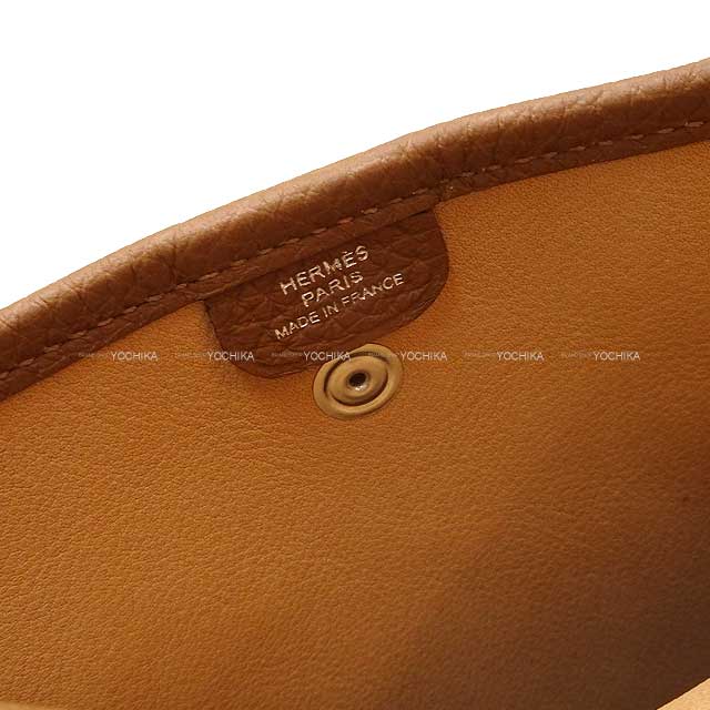 HERMES Shoulder bag Evelyne 16 TPM Amazon Gold/Alezan Grizzly/Taurillon Clemence Silver HW Stamp W[EXCELLENT][Authentic]