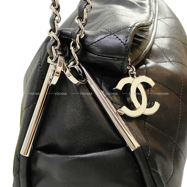 [Pre-loved] CHANEL Shoulder bag Coco mark Matelasse Chain One Shoulder Noir (Black) Lambskin Silver HW A29285[USED SA][Authentic]