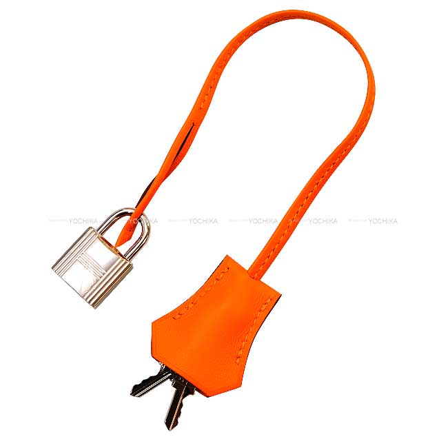 HERMES Handbag Birkin35 Fray Fray Orange Minium Toile Grand Chevron/Evercalf Silver HW Stamp B[BRAND NEW][Authentic]