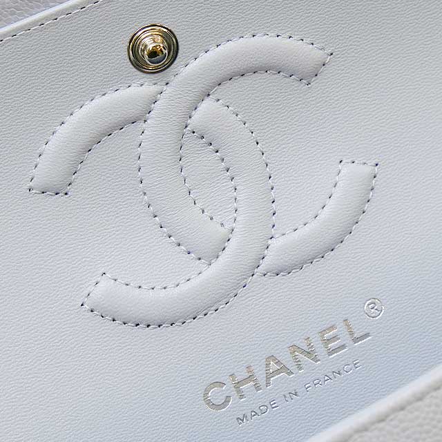 CHANEL Shoulder bag Matelasse 23 Coco mark W Flap Chain Ice Gray Graind Calf(Caviarskin) Silver HW A01113[BRAND NEW][Authentic]