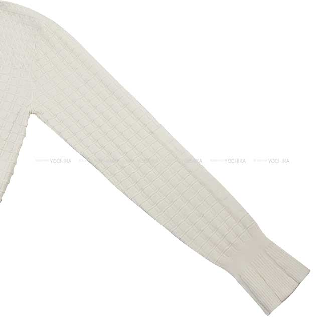 CHANEL Sweater Ladies COCO Mark Turtleneck Knit Ivory cashmere 89%/polyamide 8%/elastane 3% 34 P75680[EXCELLENT][Authentic]