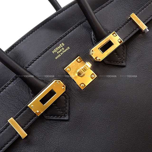 HERMES Handbag Birkin25 Noir (Black) Veau Swift Gold HW Stamp B[BRAND NEW][Authentic]