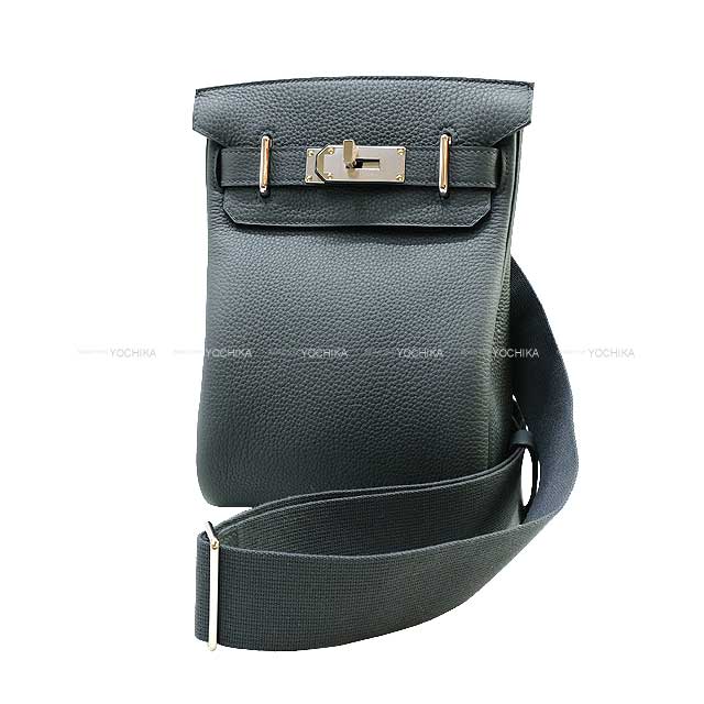 HERMES Shoulder bag Hac a Dos PM Gris Misty Veau Jonathan Silver HW Stamp W[BRAND NEW][Authentic]