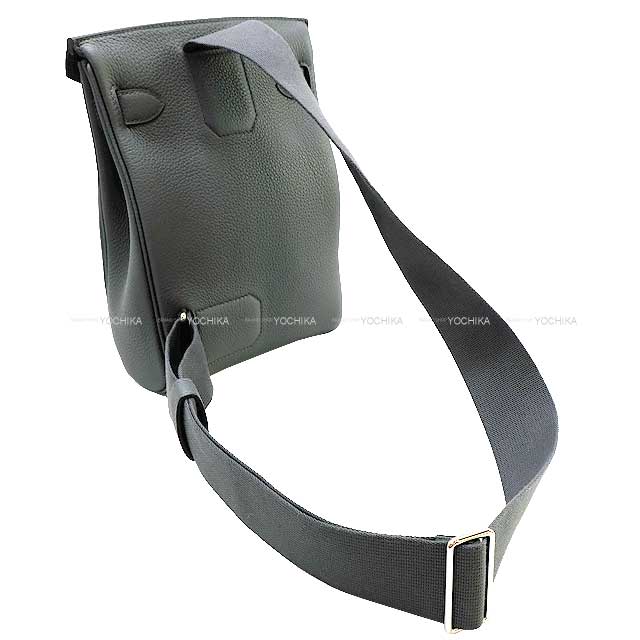HERMES Shoulder bag Hac a Dos PM Gris Misty Veau Jonathan
