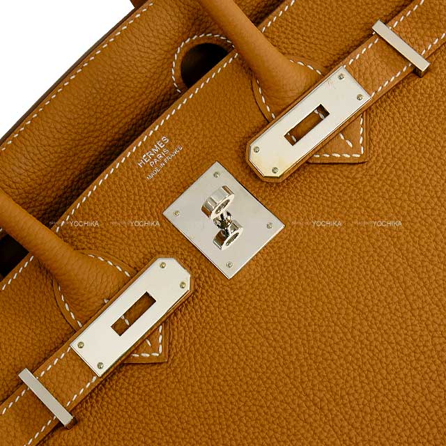 [Pre-loved] HERMES Handbag Birkin30 Gold Veau Togo Silver HW Stamp Y[LIKE NEW][Authentic]