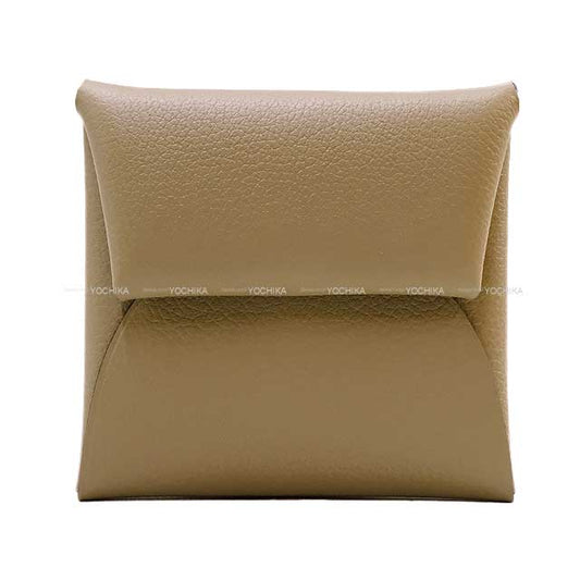 HERMES change purse Bastia Beige Marfa Evercolor Silver HW Stamp W[BRAND NEW][Authentic]