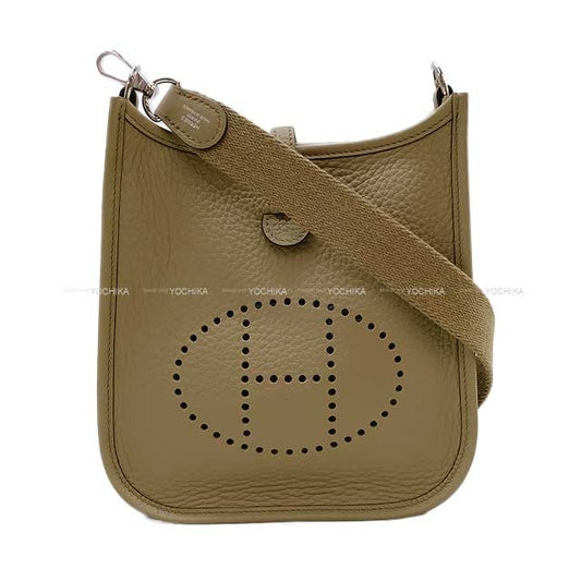 HERMES Shoulder bag Evelyne 16 TPM Beige Marfa Taurillon Clemence Silver HW Stamp W[BRAND NEW][Authentic]