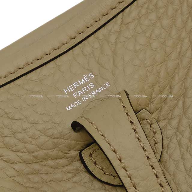 HERMES Shoulder bag Evelyne 16 TPM Beige Marfa Taurillon Clemence Silver HW Stamp K[BRAND NEW][Authentic]