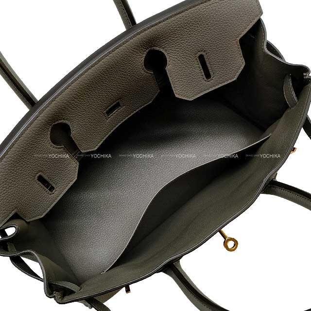 [Pre-loved] HERMES Handbag Birkin30 Etain Veau Jonathan Rose Gold HW Stamp Z[LIKE NEW][Authentic]