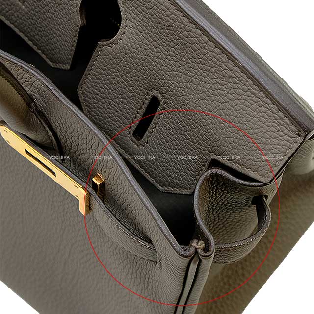 [Pre-loved] HERMES Handbag Birkin30 Etain Veau Jonathan Rose Gold HW Stamp Z[LIKE NEW][Authentic]