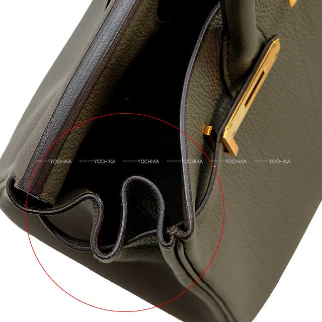 [Pre-loved] HERMES Handbag Birkin30 Etain Veau Jonathan Rose Gold HW Stamp Z[LIKE NEW][Authentic]