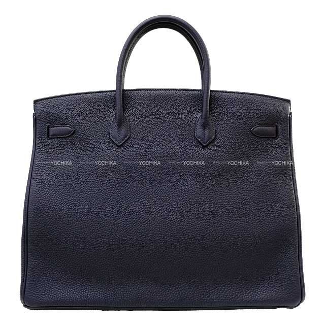 [Pre-loved] HERMES Handbag Birkin40 Bleu Nuit Veau Togo Silver HW Stamp Y[LIKE NEW][Authentic]