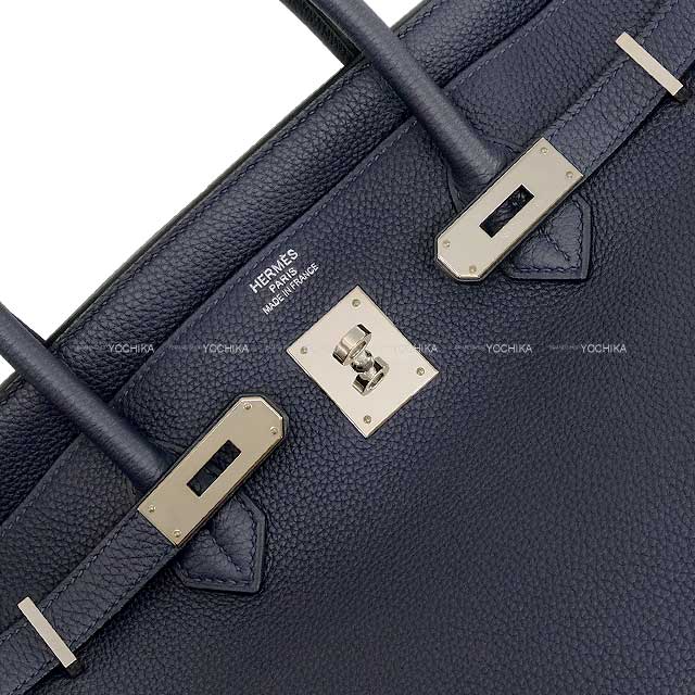 [Pre-loved] HERMES Handbag Birkin40 Bleu Nuit Veau Togo Silver HW Stamp Y[LIKE NEW][Authentic]