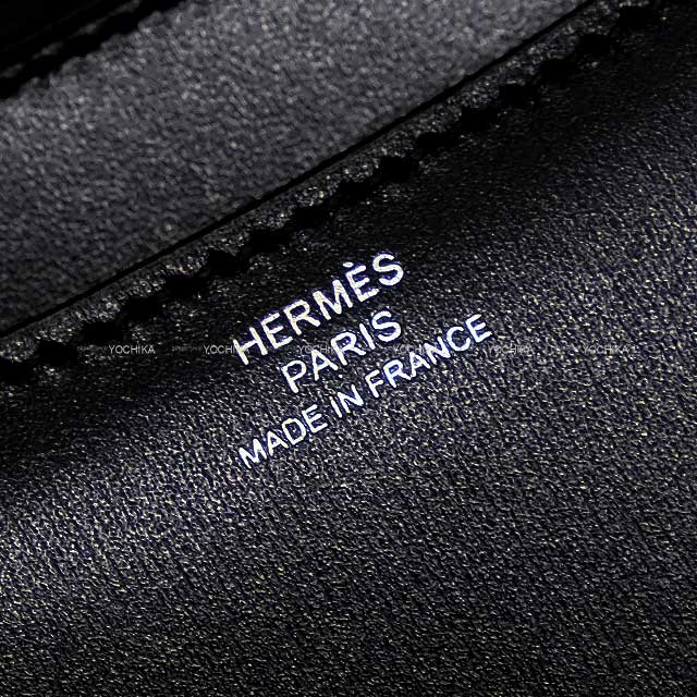 HERMES Shoulder bag Constance 3 18 Miroir Noir (Black) Box Calf Silver HW Stamp B[BRAND NEW][Authentic]