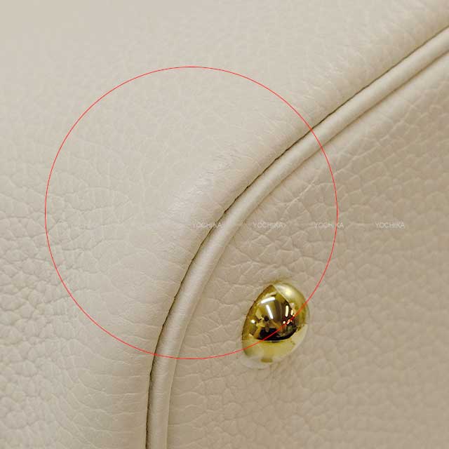 [Pre-loved] HERMES Shoulder bag Bolide31 Craie Taurillon Clemence Gold HW Stamp Z[LIKE NEW][Authentic]