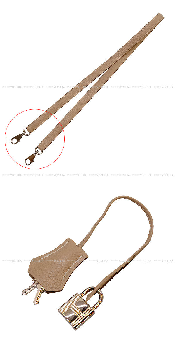 [Pre-loved] HERMES Shoulder bag Kelly28 Retourne Argile Epsom Souple Silver HW Stamp □R[LIKE NEW][Authentic]