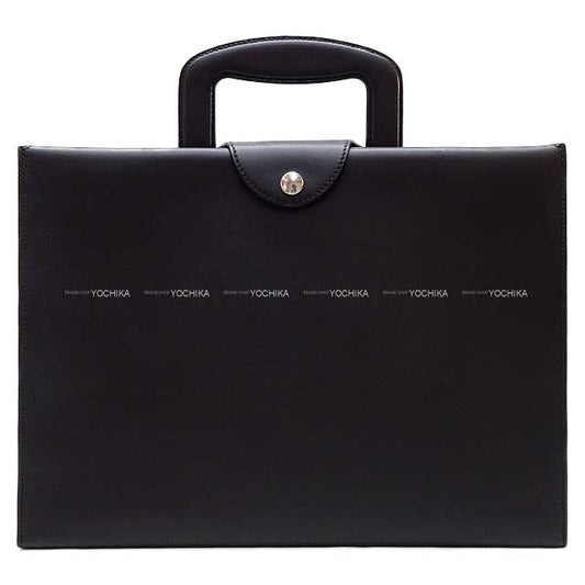 HERMES Briefcase Tribune Noir (Black) Veau Sombrero Silver HW Stamp B[EXCELLENT][Authentic]