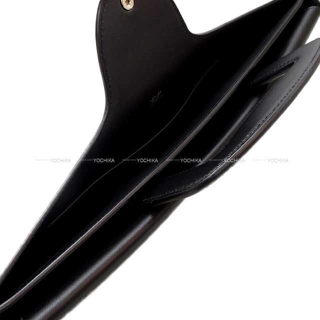 HERMES Briefcase Tribune Noir (Black) Veau Sombrero Silver HW Stamp B[EXCELLENT][Authentic]