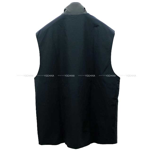 HERMES Vests Mens Sports Capsule Reglisse Nylon80%/Polyurethane20% 46 Silver HW[EXCELLENT][Authentic]